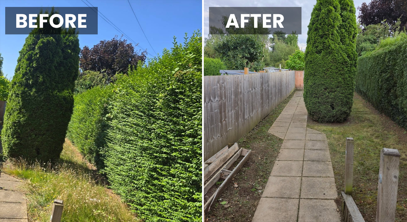 Garden Waste Removal Before After